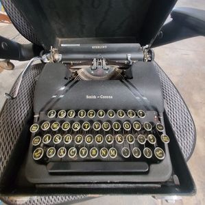 Sterling Smith-Corona Vintage Typewriter